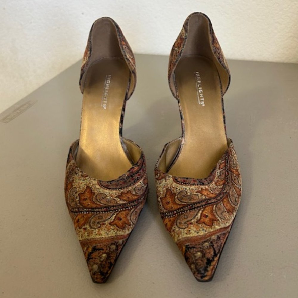 Highlights Women's Multicolored Pointe Toe Heel 7W